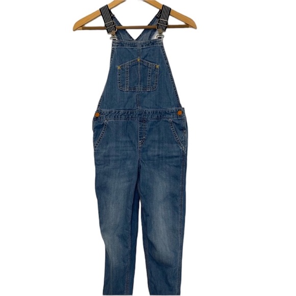 Gymboree Lightweight Denim Overalls Girls Size 8 - Picture 1 of 8